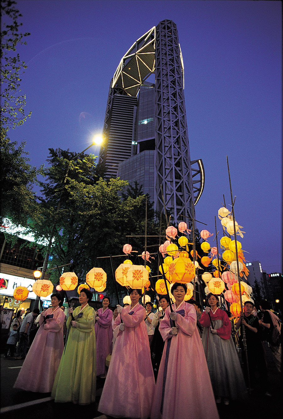 도심속 제등행렬