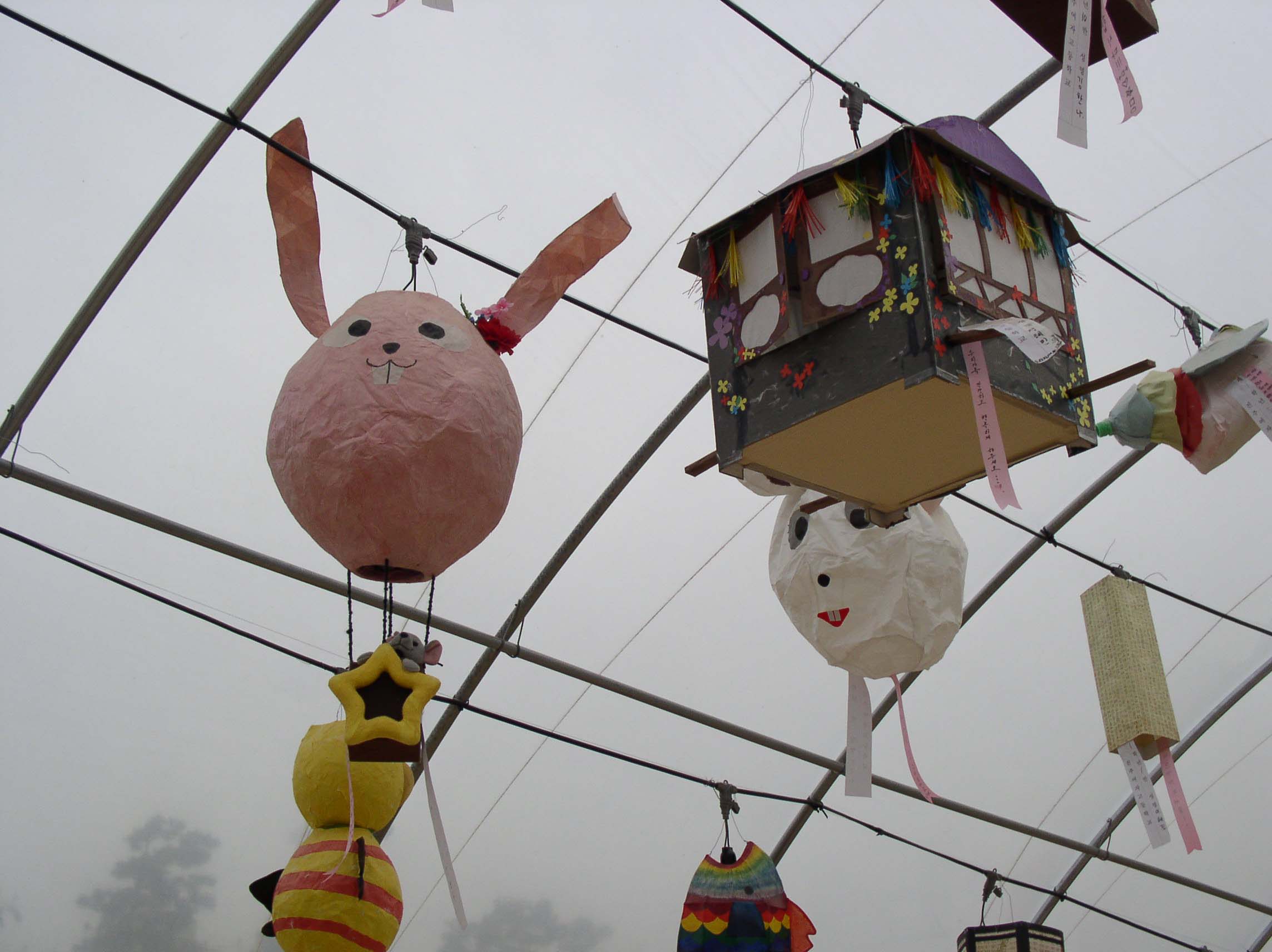 학생창작 기구등, 가마등 