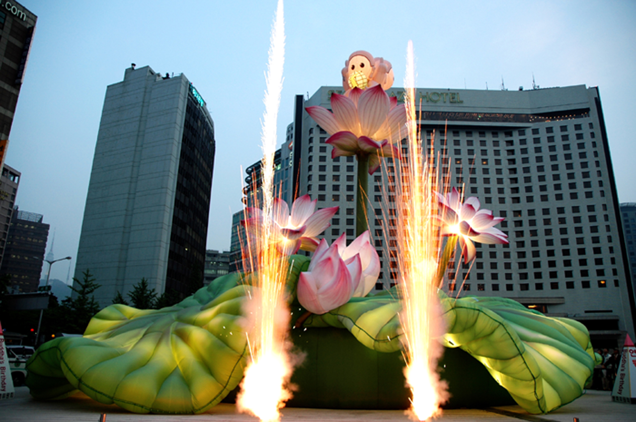 시청앞 점등식 사진